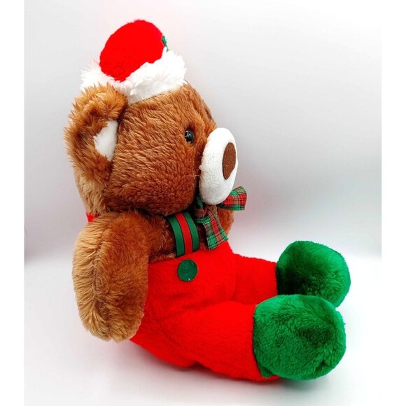 RENNOC Vintage Santa Bear Plush 1987 Santa's Best Stuffed Animal 20" - Picture 2 of 4